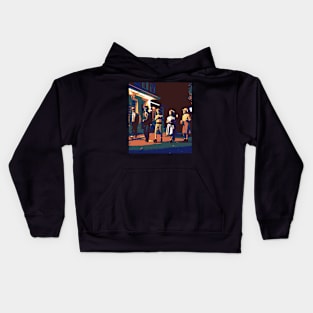 Mid-Century Trick or Treating Kids Hoodie